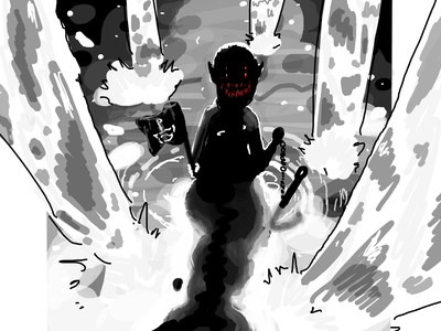 Drawing by yo_blackwhite